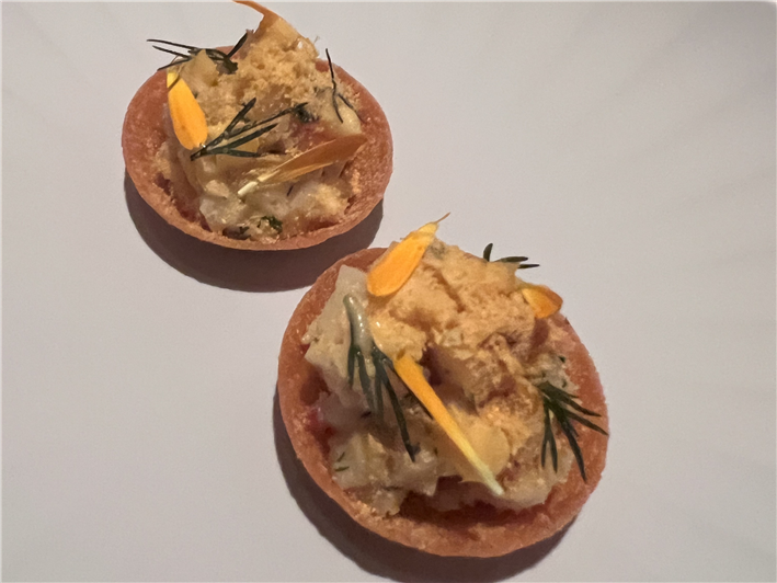 lobster curl canapes